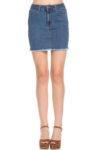 Short jean skirts