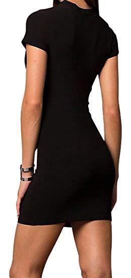 Cage Front Sleeve Party Dress With Chocker