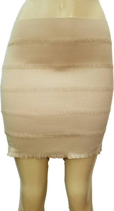 Elastic Bandage Mini Skirt