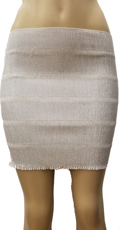 Elastic Bandage Mini Skirt