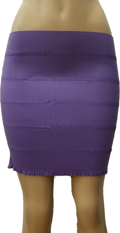 Elastic Bandage Mini Skirt