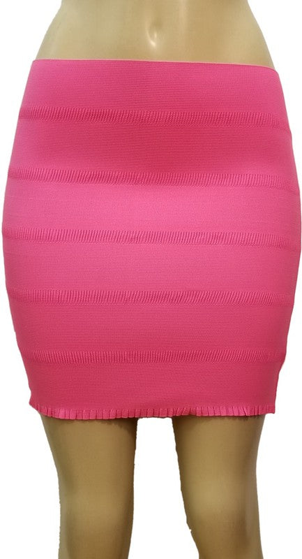 Elastic Bandage Mini Skirt