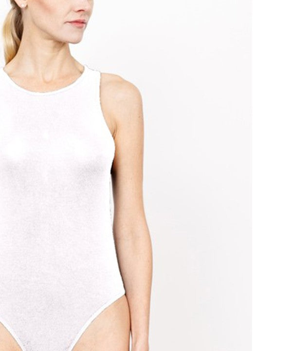 Organic Halter Neck Bodysuit Bamboo Fabric