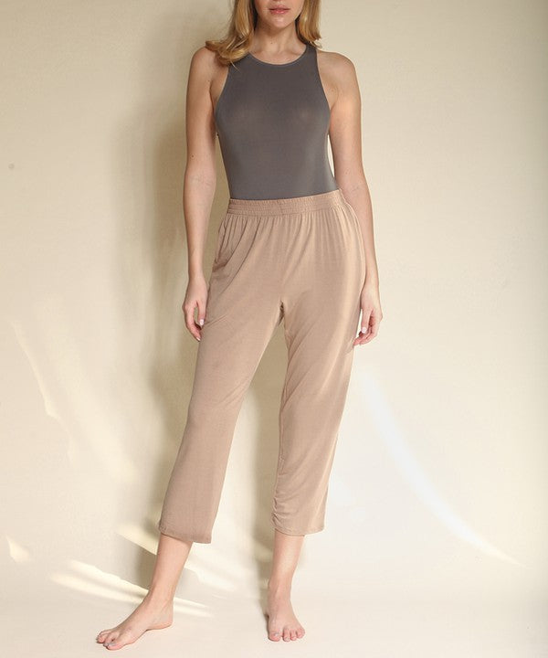 Organic Halter Neck Bodysuit Bamboo Fabric