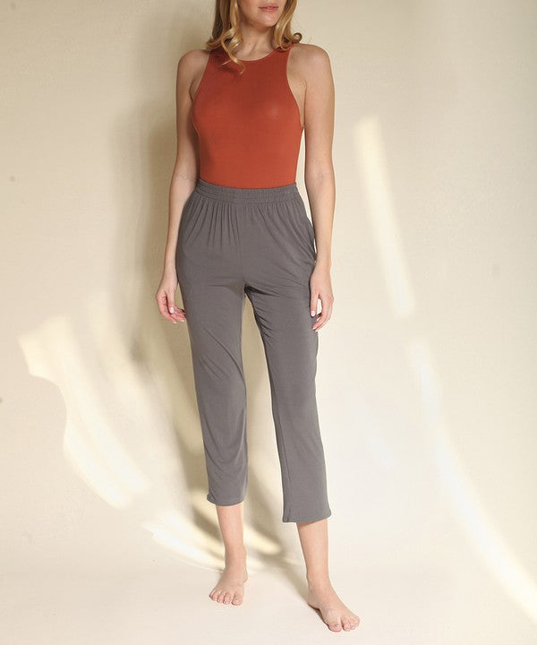 Organic Halter Neck Bodysuit Bamboo Fabric