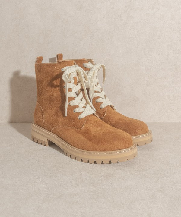 OASIS SOCIETY Amora - Military Round Toe  Boots