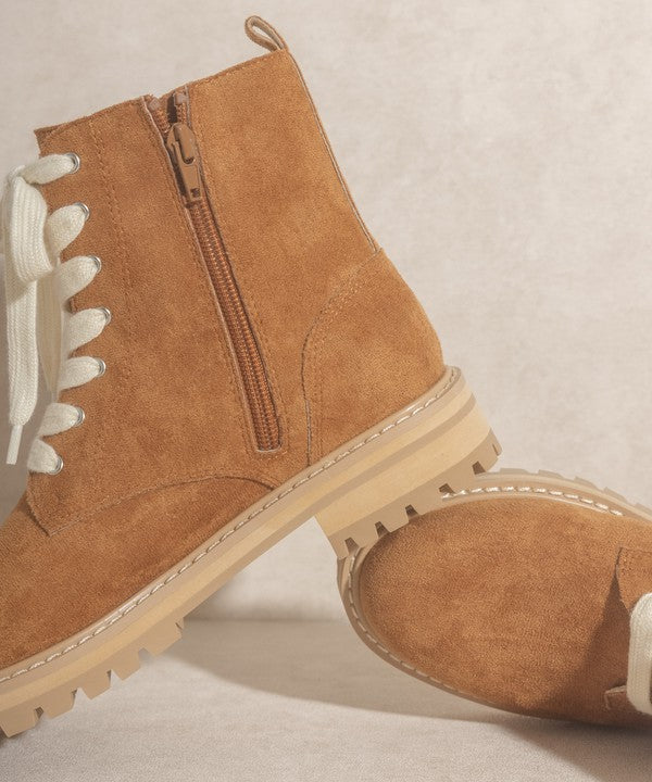 OASIS SOCIETY Amora - Military Round Toe  Boots