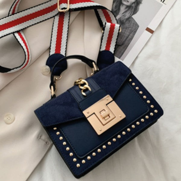 Fiona Suede Top Handle Bag