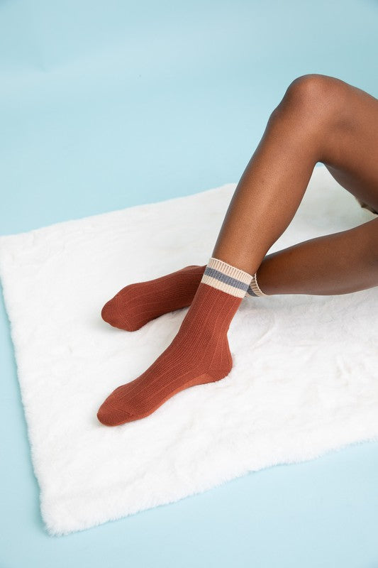Women Color Block Socks