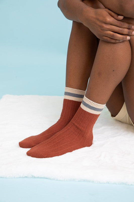 Women Color Block Socks