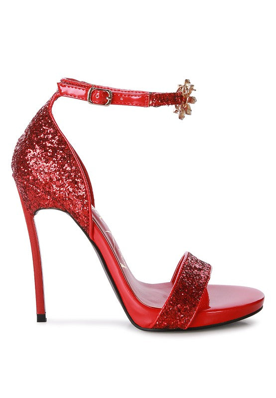 Women High Heel Slide In Open Toe Dressy Sandal