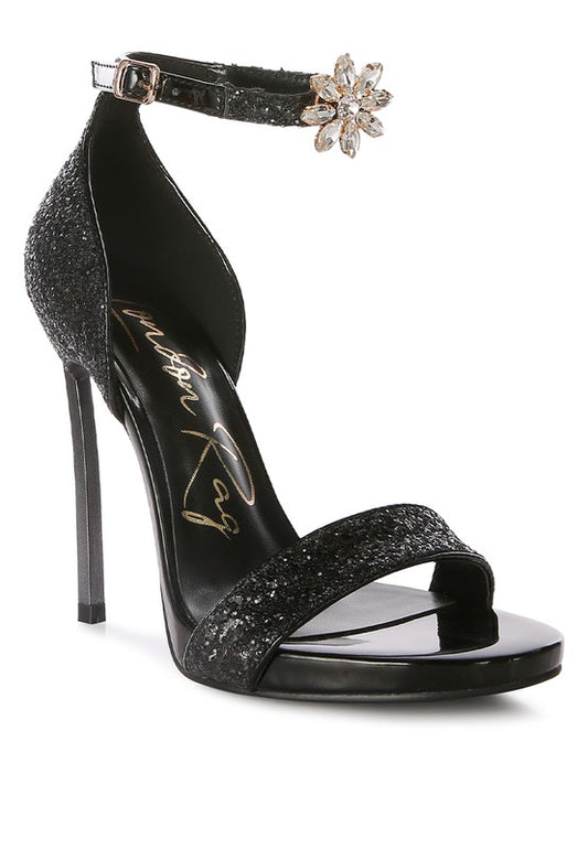 Women High Heel Slide In Open Toe Dressy Sandal