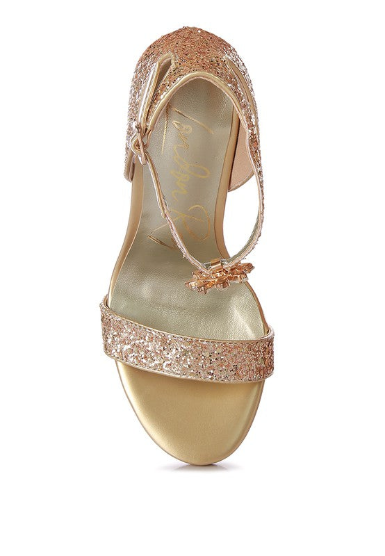Women High Heel Slide In Open Toe Dressy Sandal