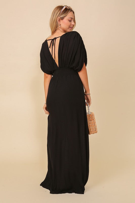 Empress Maxi Dress With Balloon Sleeve
