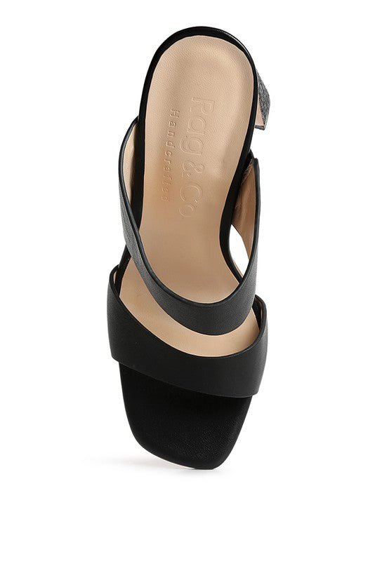 Alodia Block Heel Slide Sandals