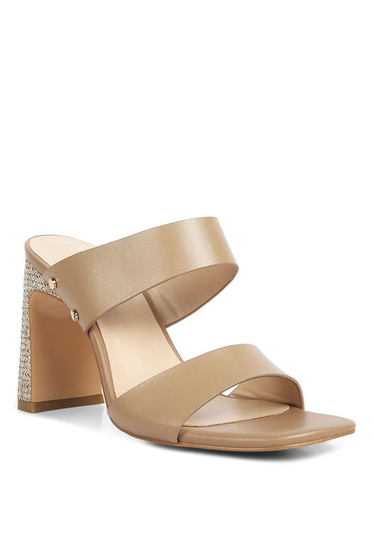 Alodia Block Heel Slide Sandals