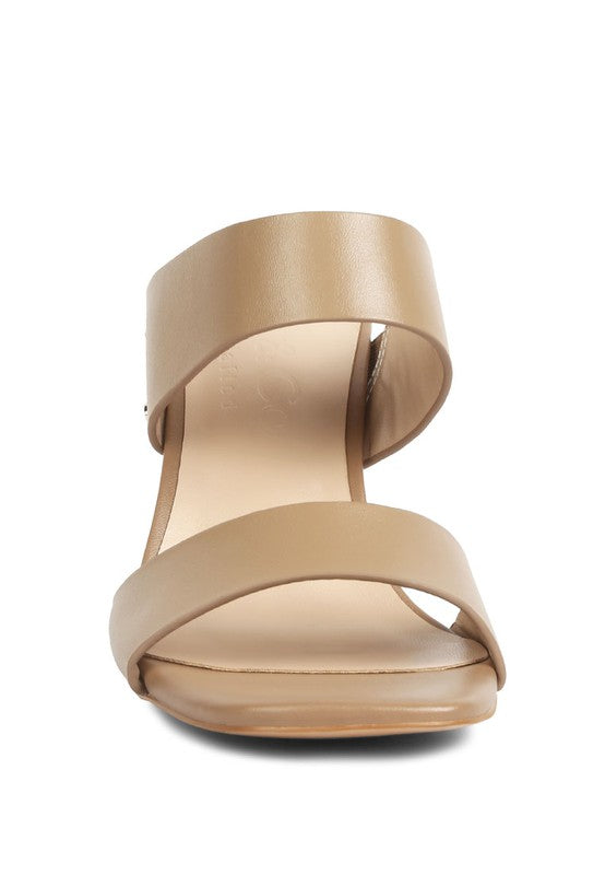 Alodia Block Heel Slide Sandals