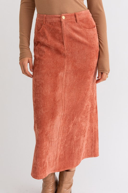 Corduroy  Maxi Skirt