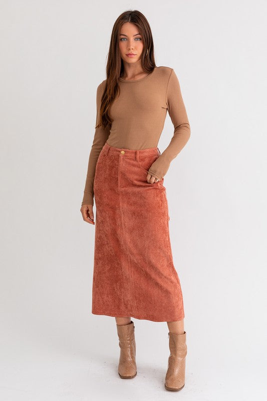 Corduroy  Maxi Skirt
