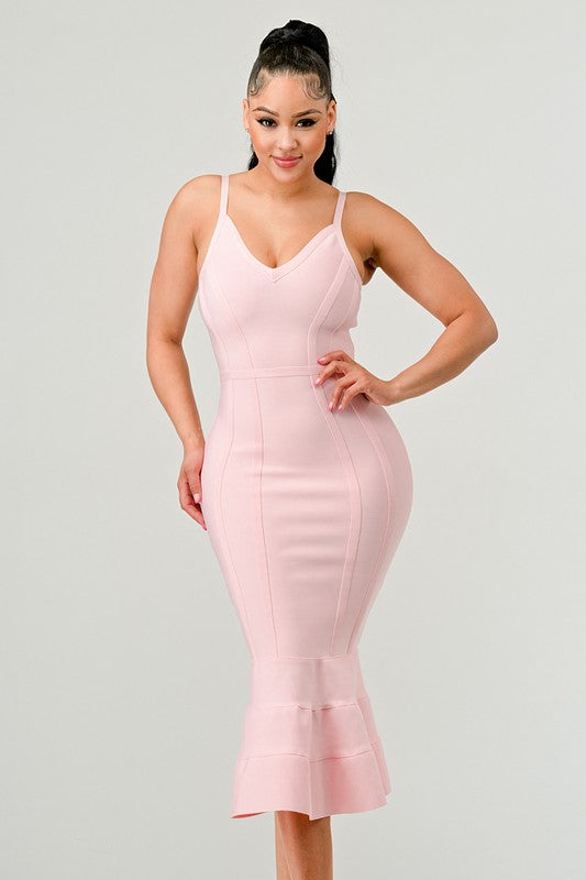 Bodycon Tulip Midi Dress