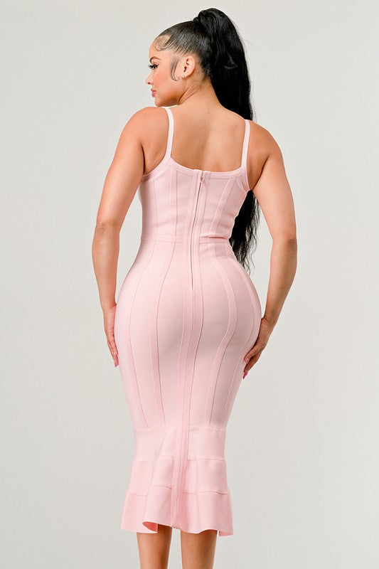 Bodycon Tulip Midi Dress