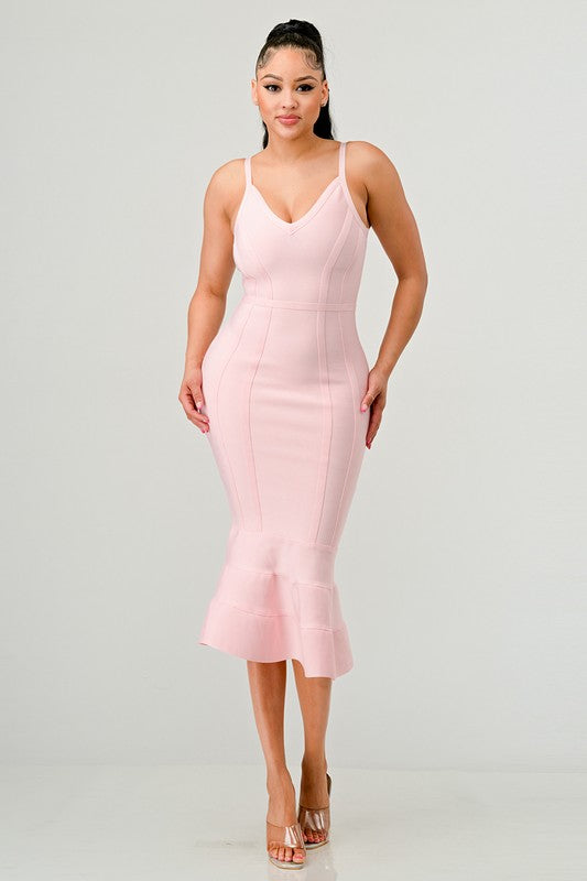 Bodycon Tulip Midi Dress