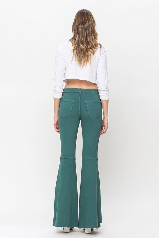High Rise Super Flare Denim Pants