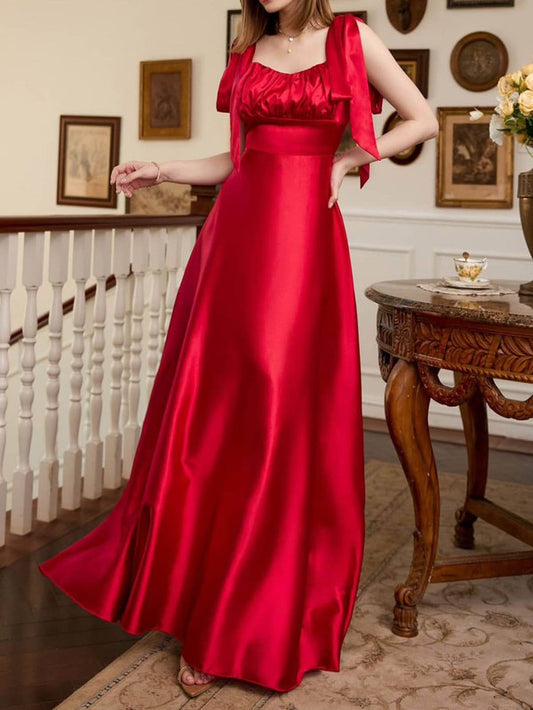 Satin Maxi Evening gown