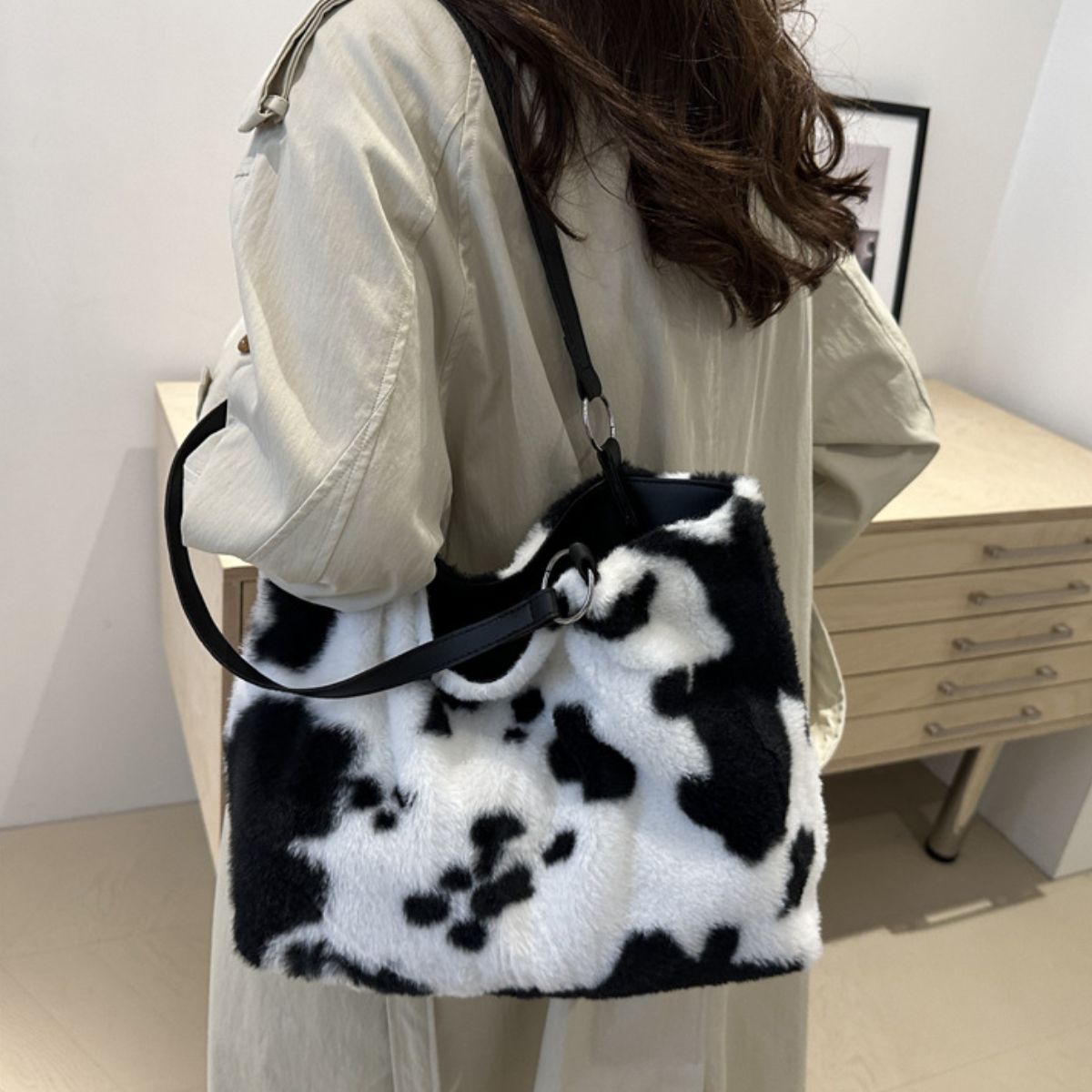 Cow Print Tote Bag