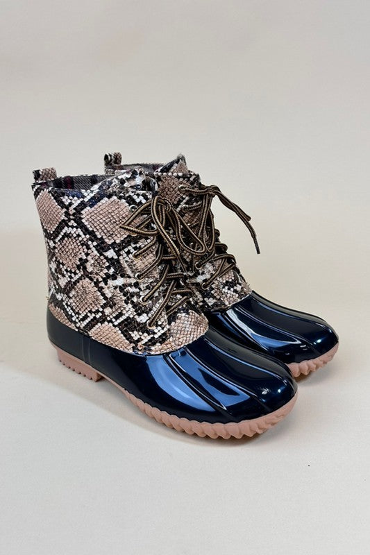 Snake Skin Rain Boots