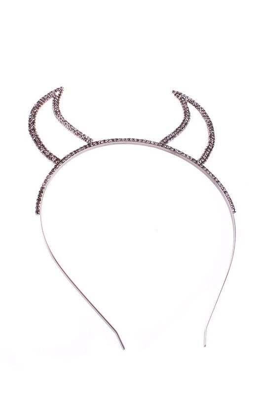 Rhinestones  Devil Ears Headband