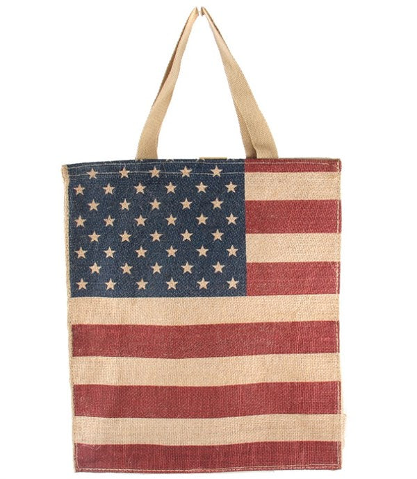 American Flag Large Summer Tote Bag