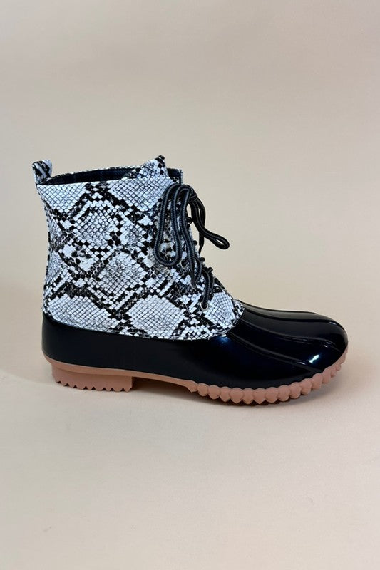 Snake Skin Rain Boots