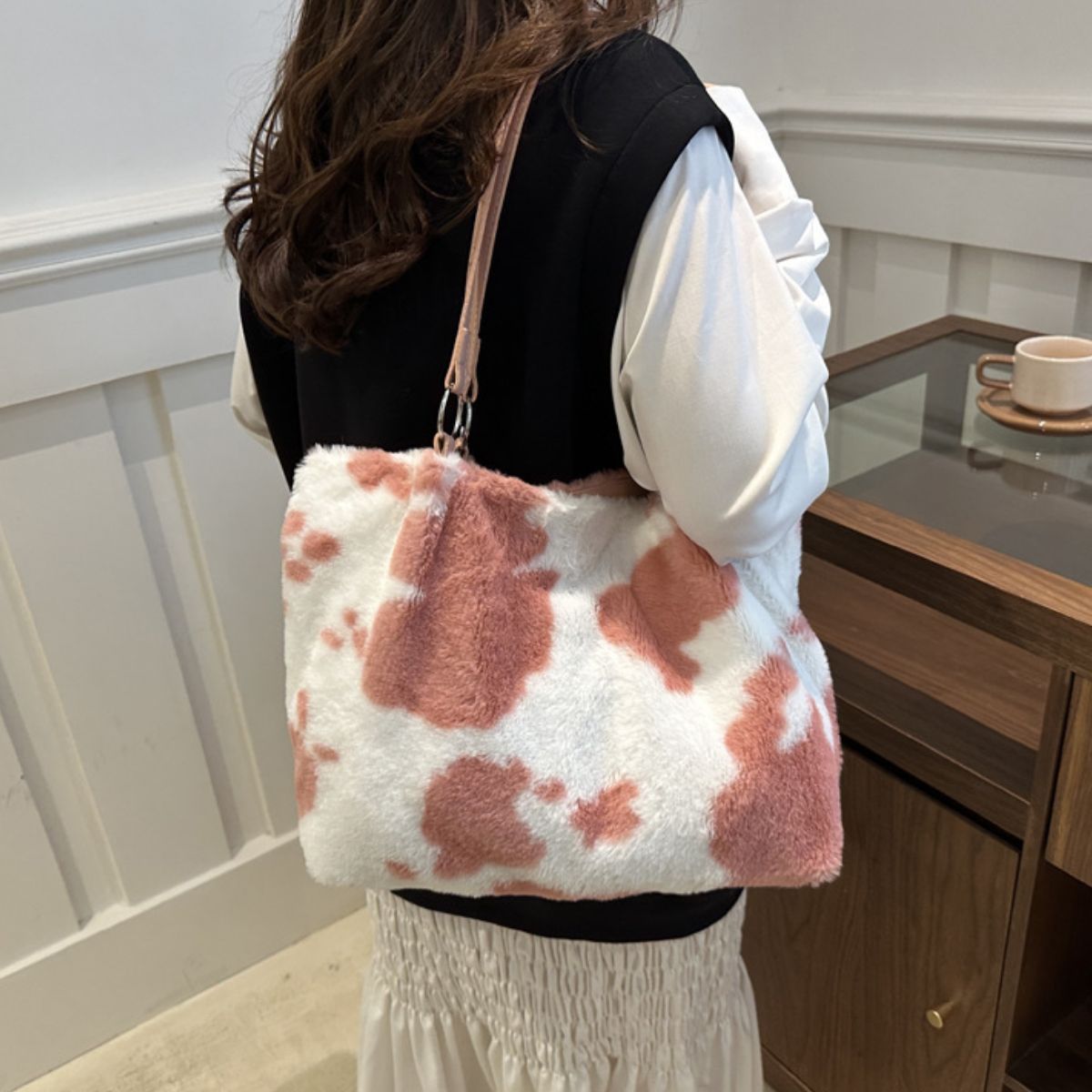 Cow Print Tote Bag
