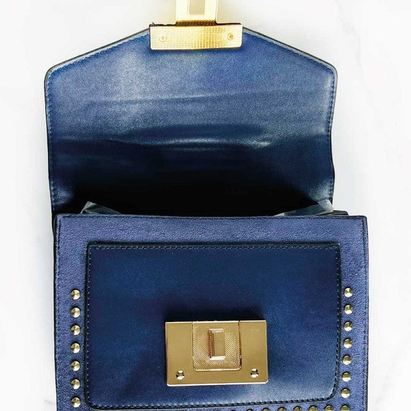 Fiona Suede Top Handle Bag