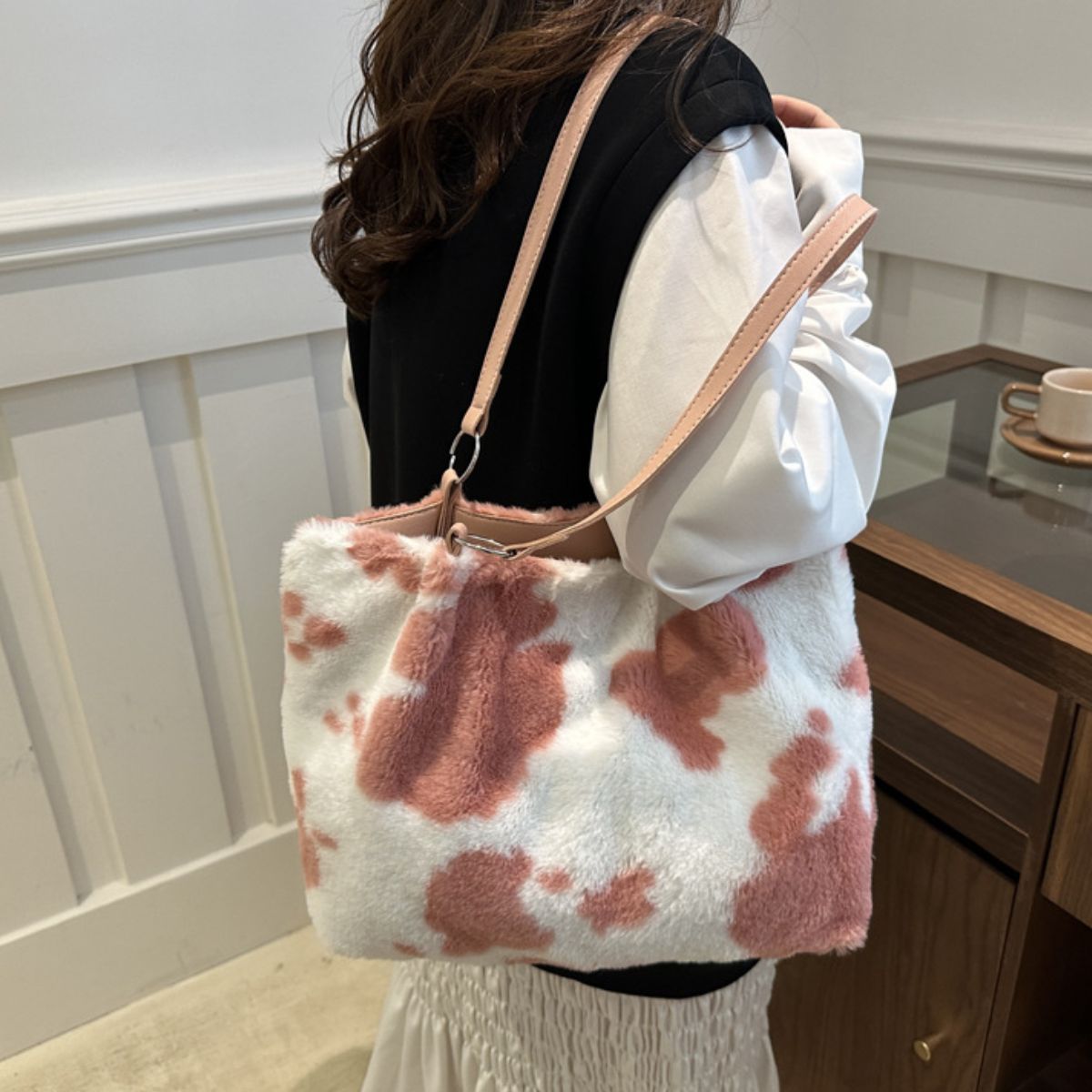 Cow Print Tote Bag