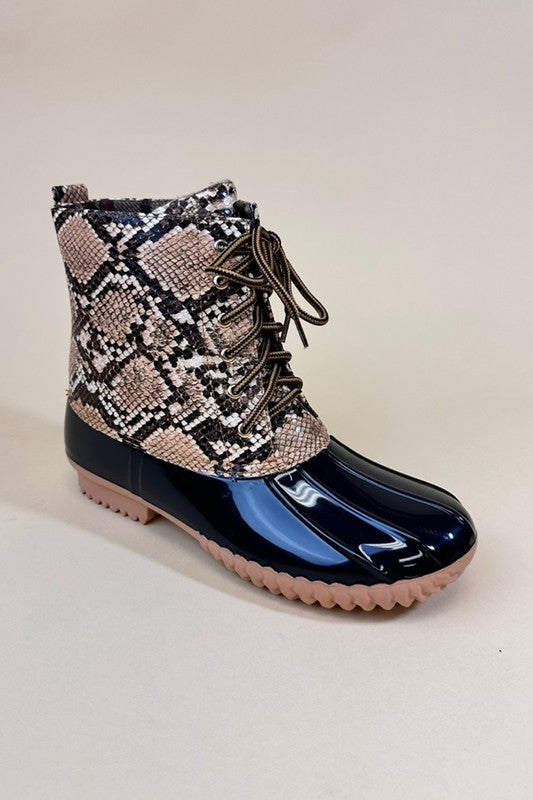 Snake Skin Rain Boots