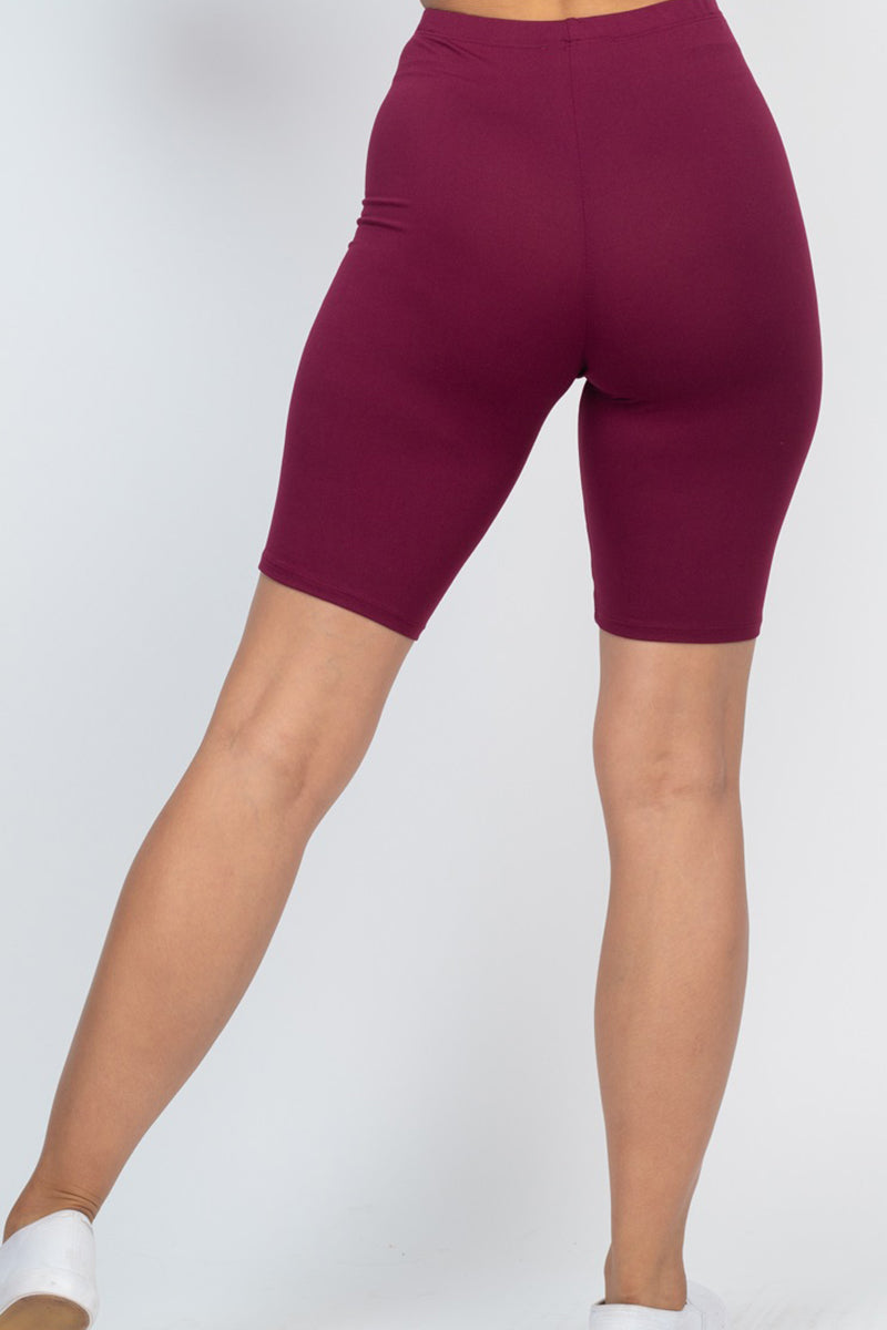 Tan Biker Shorts