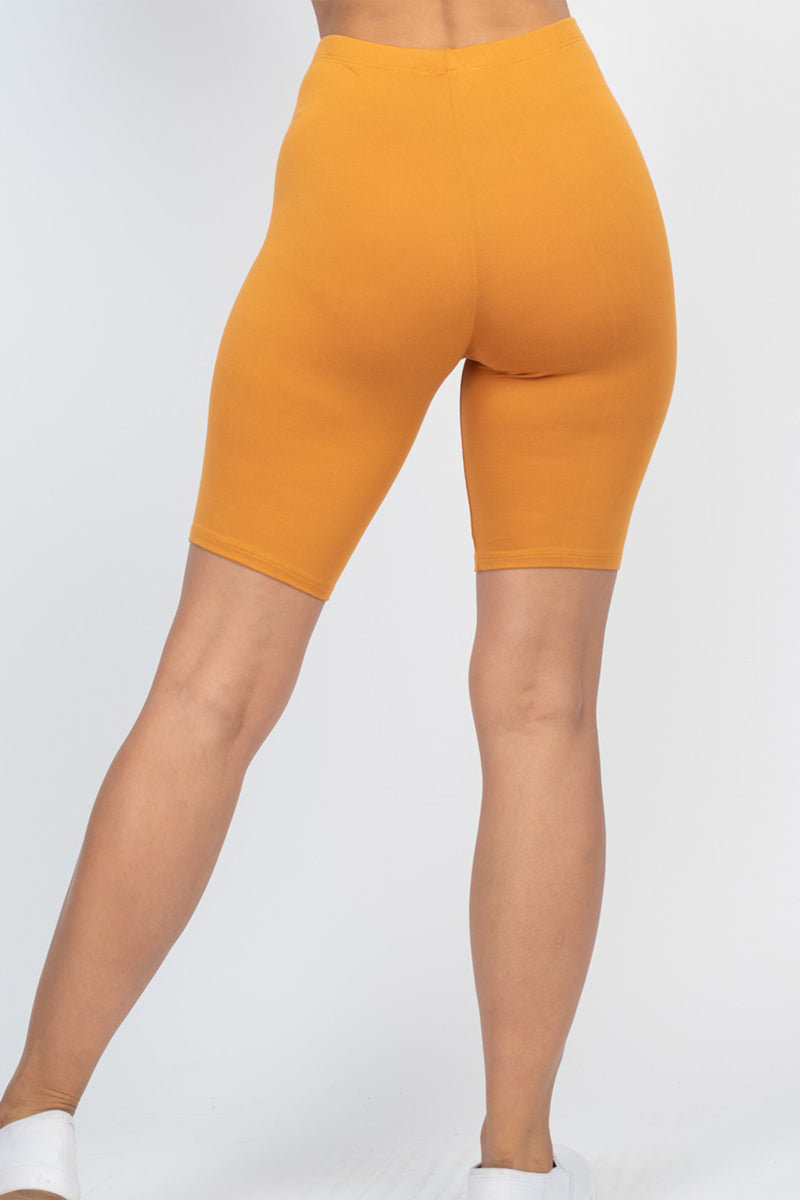 Tan Biker Shorts