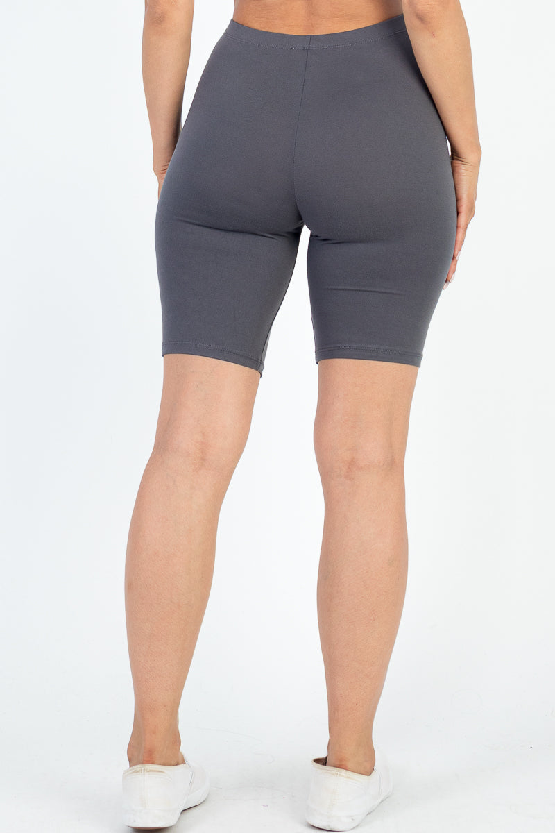 Tan Biker Shorts