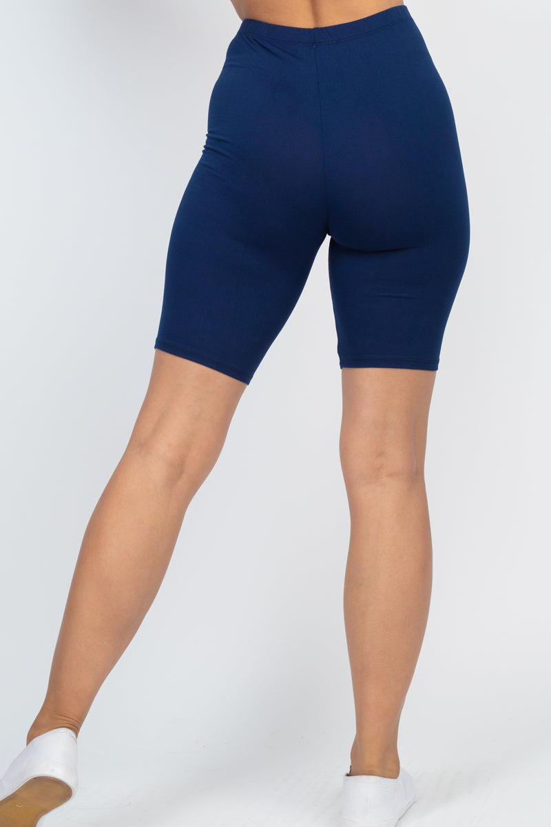 Tan Biker Shorts