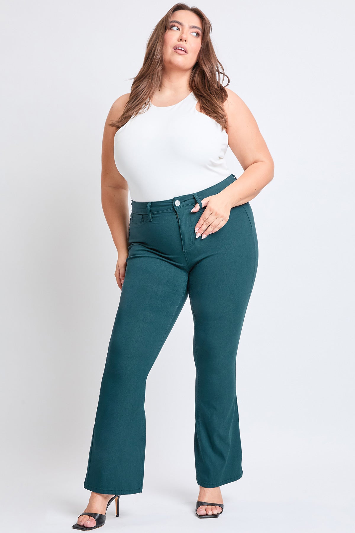 Women's Plus Hyperstretch Flare Leg  Pants
