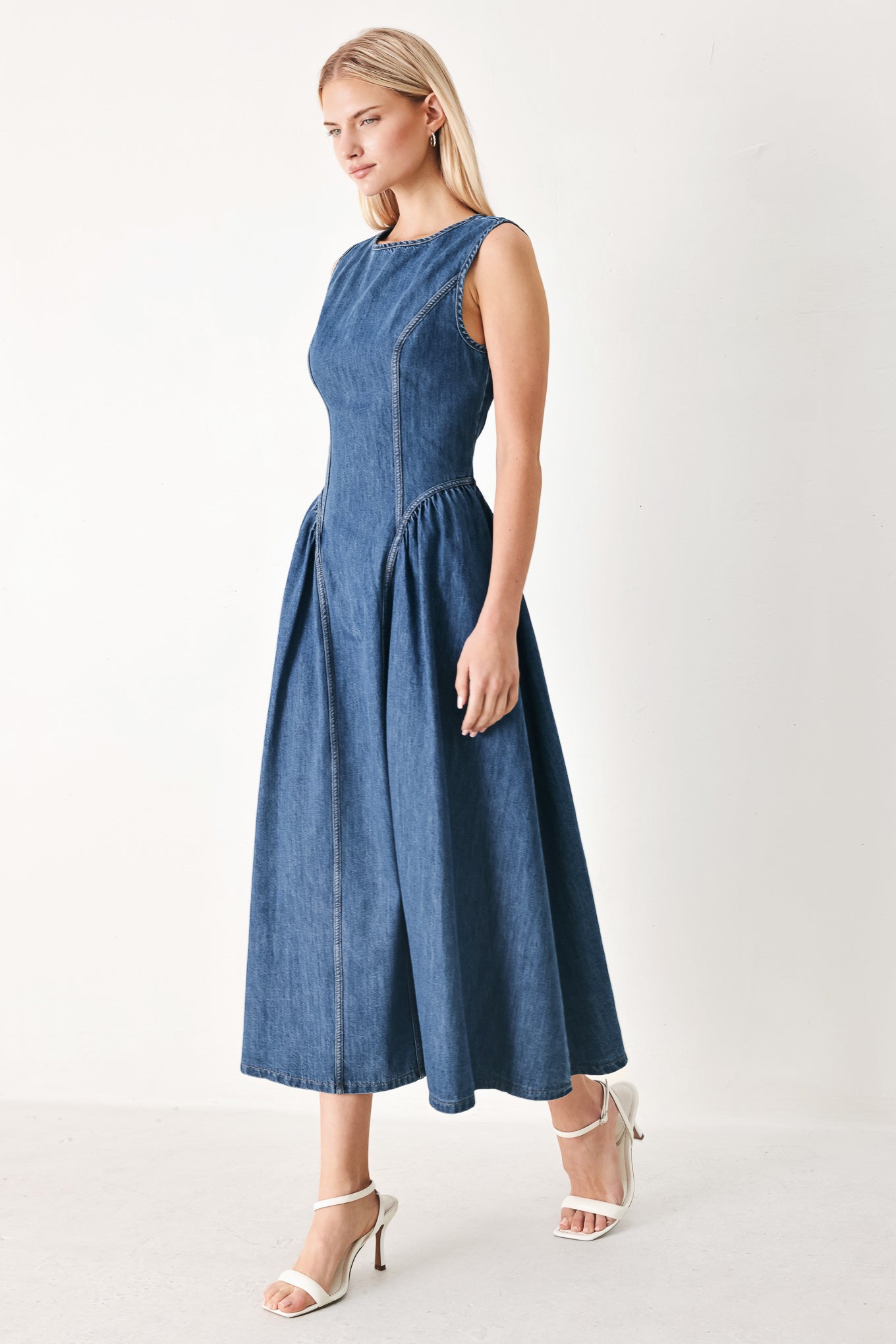 Contemporary Grace Denim Dress