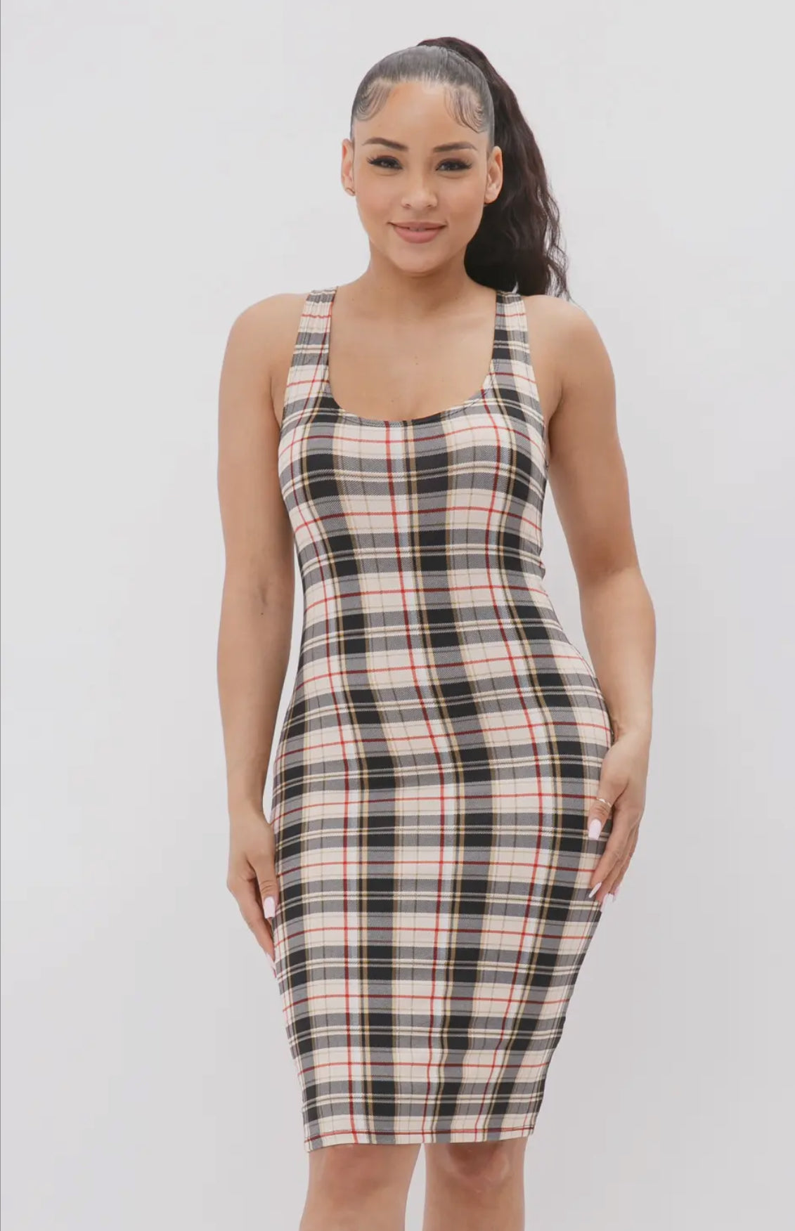 Plaid Tank Mini Dress
