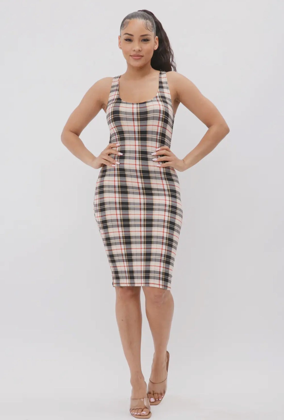 Plaid Tank Mini Dress