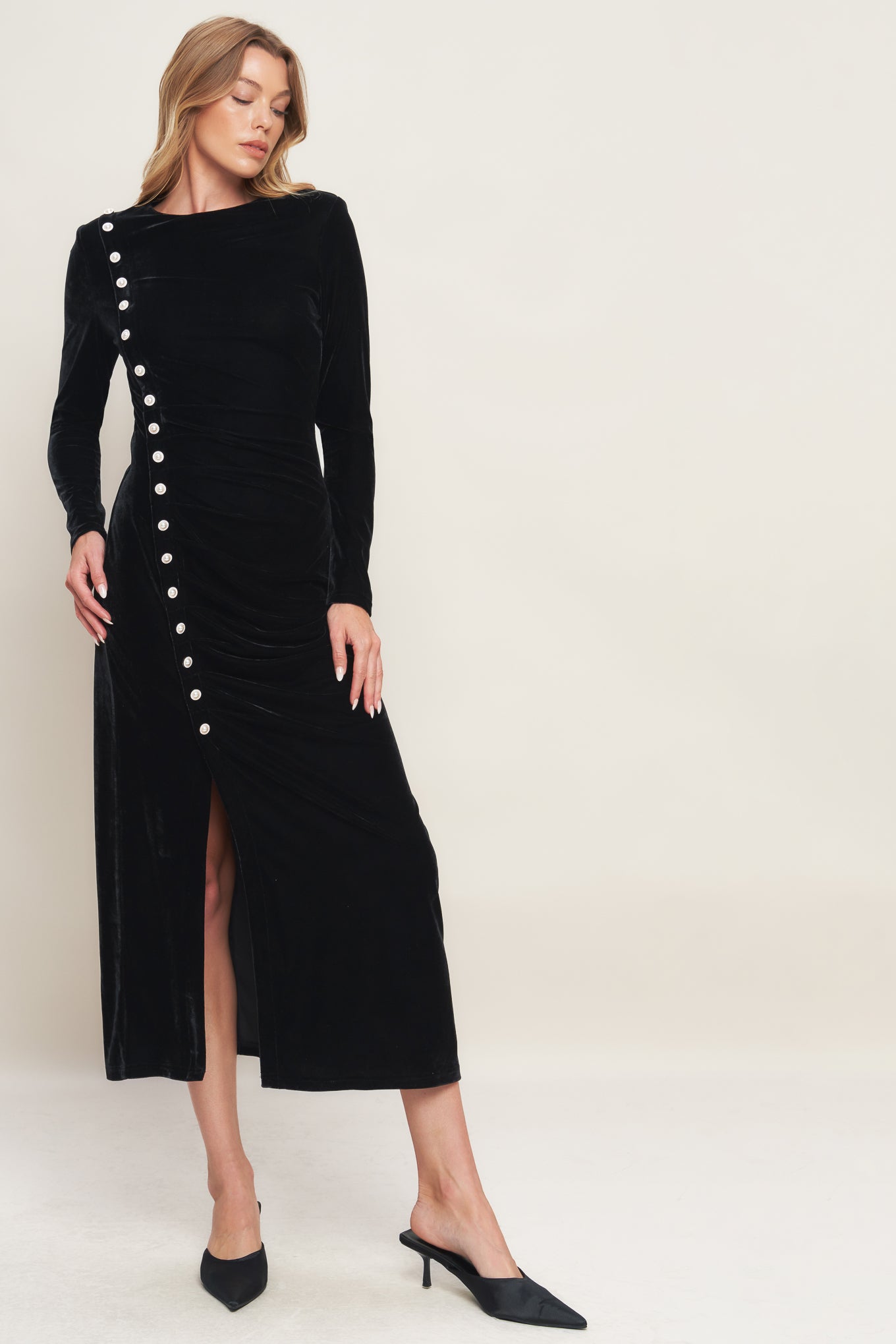 Urban Empress Velvet Long Dress