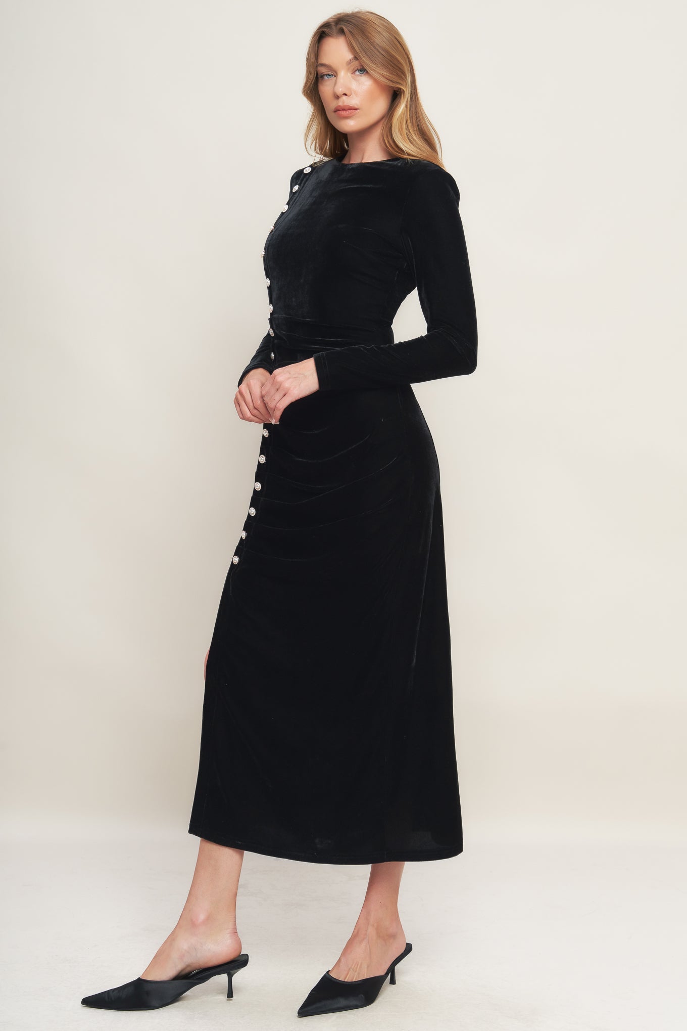 Urban Empress Velvet Long Dress