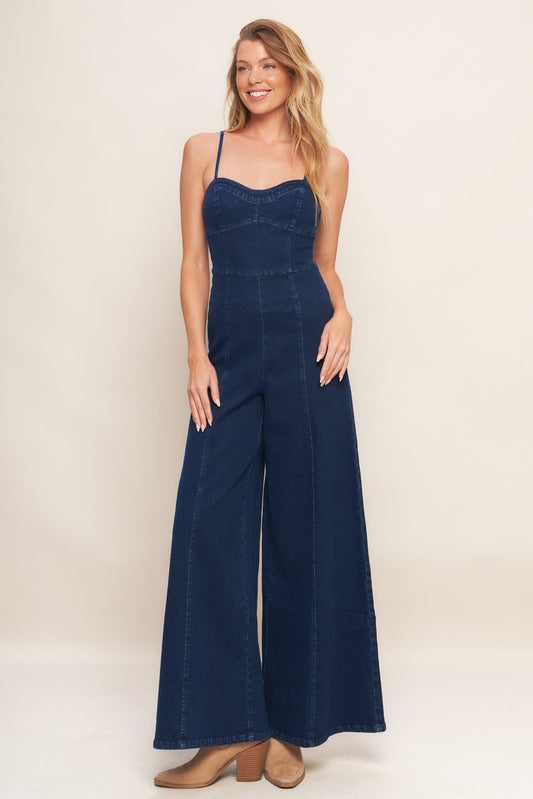 Trendsetting Medium Indigo Blue Jumpsuit