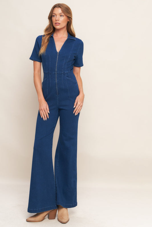 Shy Girl Indigo Blue Jumpsuit
