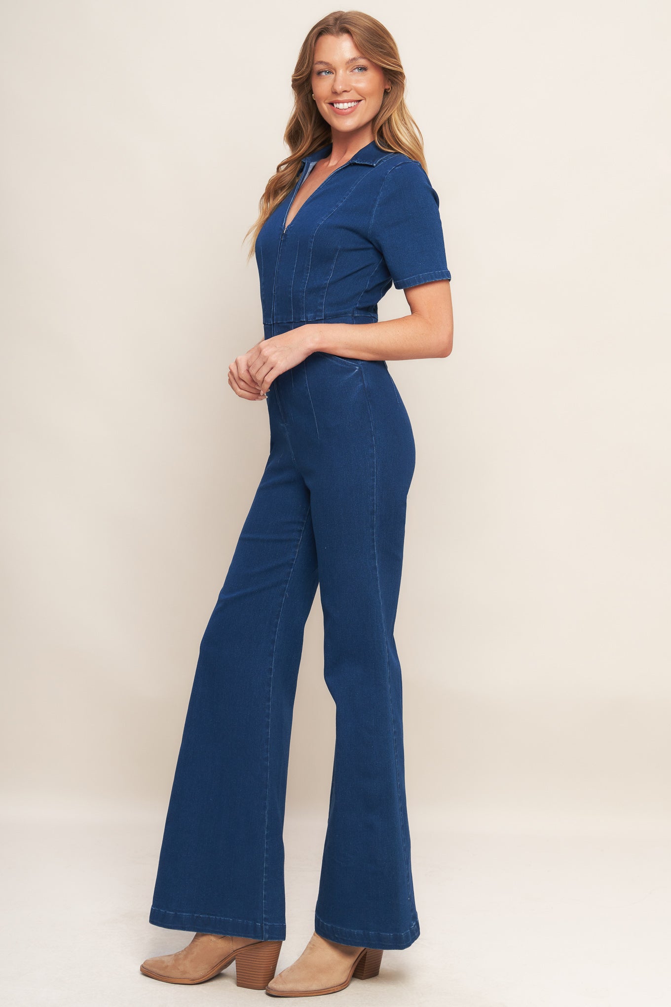 Shy Girl Indigo Blue Jumpsuit